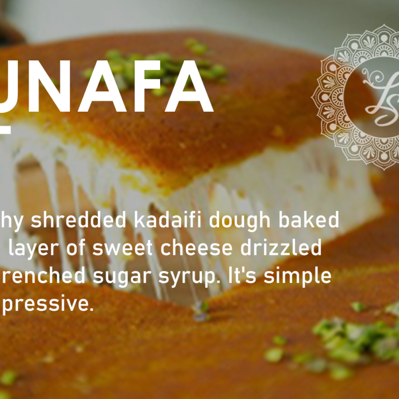 Kunafa available for Wellington